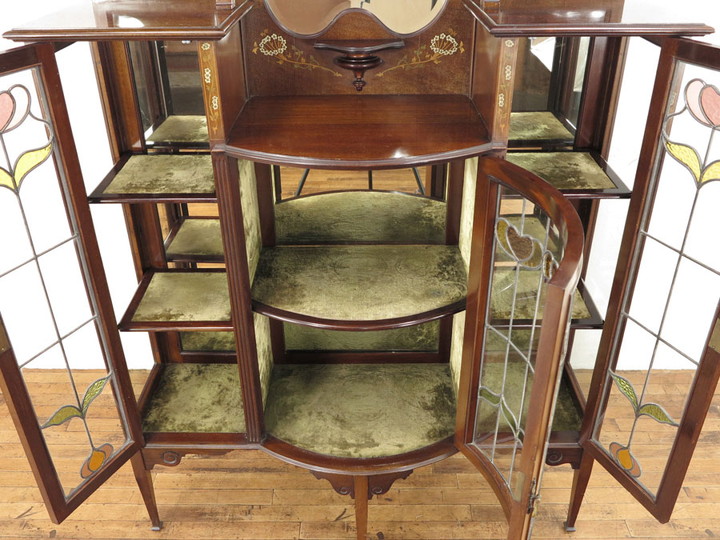 イギリスアンティーク家具 アーツアンドクラフツキャビネット 52876