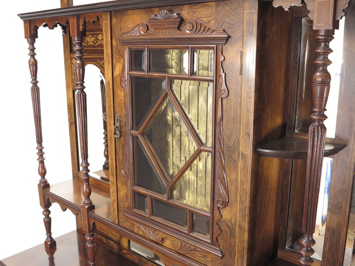 ローズウッドパーラーキャビネット 54642 アンティーク家具 ウェブ