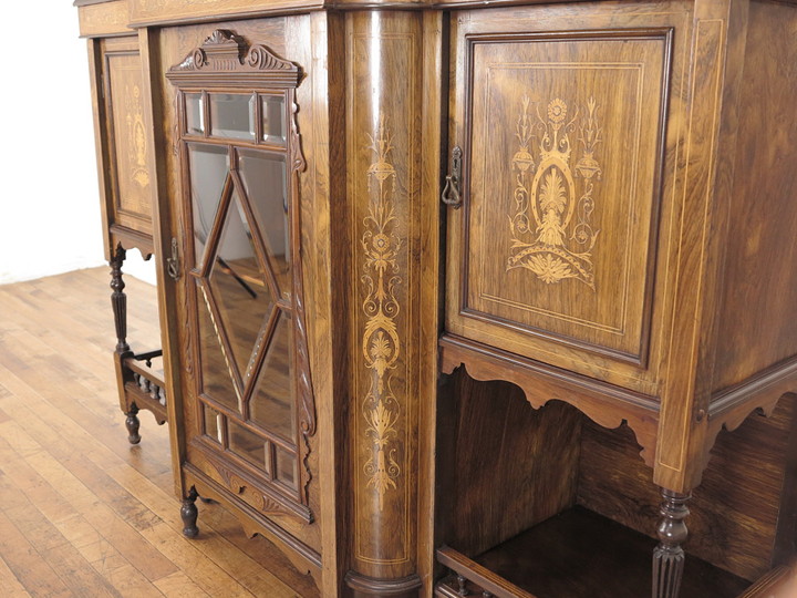 ローズウッドパーラーキャビネット 54642 アンティーク家具 ウェブ