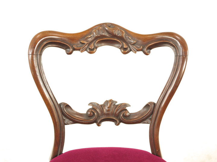 座面張り替え済み ローズウッド材チェア 55152 アンティーク家具