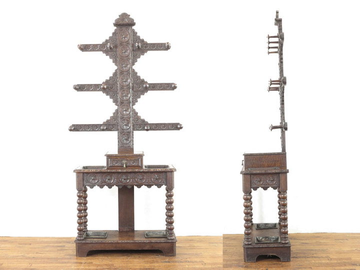 イギリスアンティーク ホールスタンド 55459 アンティーク家具 ウェブ