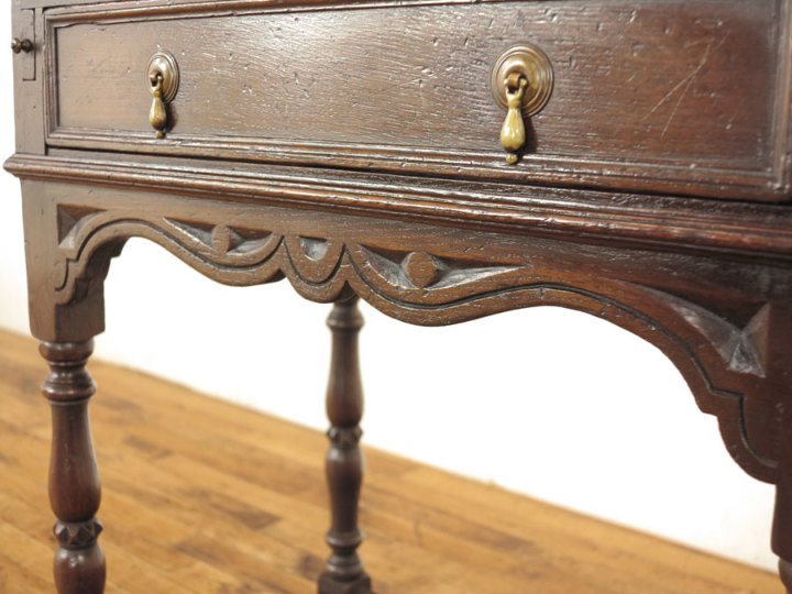 小ぶりなサイズ ライティングビューロー 55714 アンティーク家具