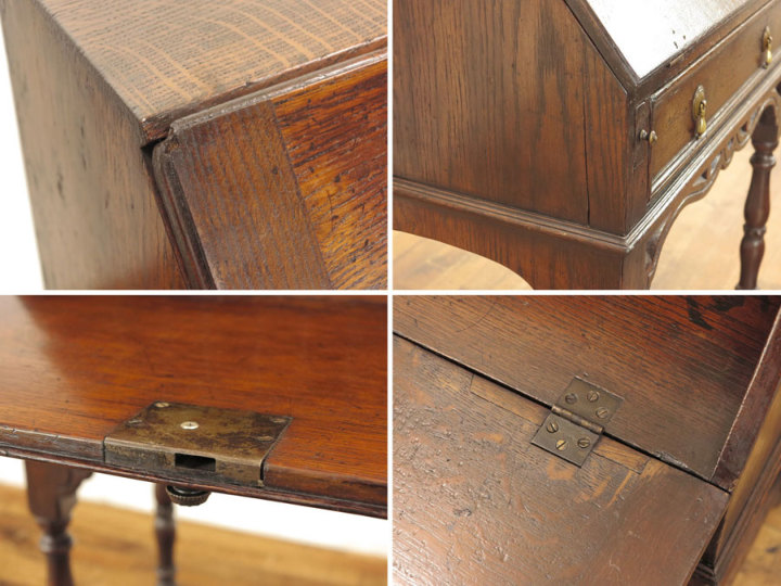 小ぶりなサイズ ライティングビューロー 55714 アンティーク家具