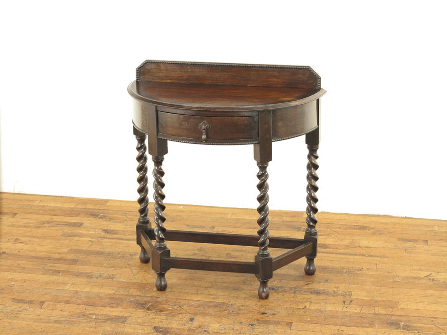 英国アンティーク ツイストレッグ コンソールテーブル イギリス ZR23992 サイドテーブル イギリス製 ツイストレッグ 1920-50年頃