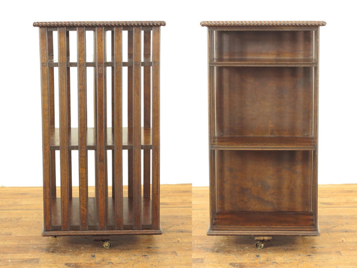 リボルビングブックケース 55727 アンティーク家具 ウェブサイト商品