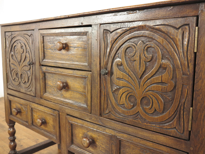 昭和のサイドボード サイドボード 55947 アンティーク家具 ウェブサイト商品一覧