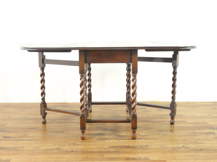 大きめサイズ ゲートレッグテーブル 56075 アンティーク家具 ウェブ