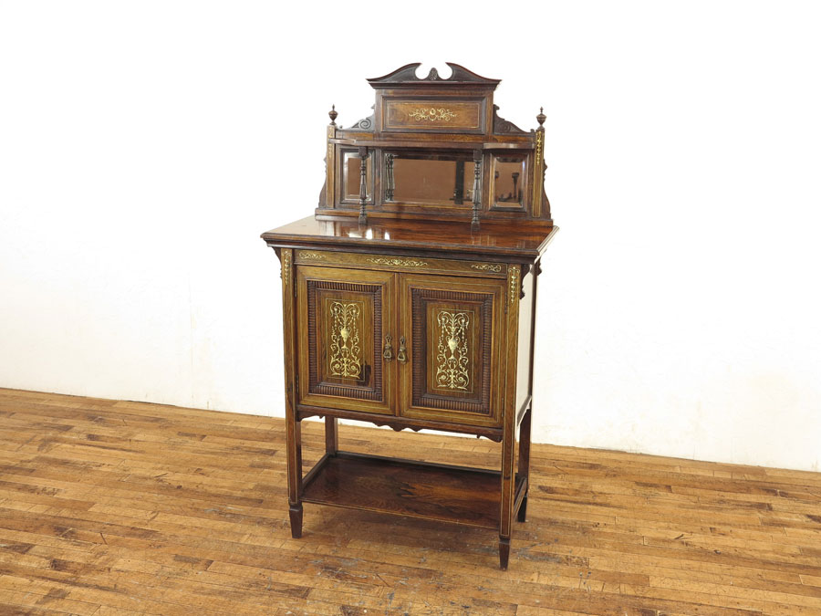 ローズウッド材使用 ミュージックキャビネット 56207 アンティーク家具