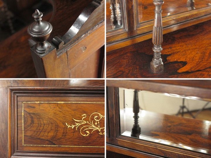 ローズウッド材使用 ミュージックキャビネット 56207 アンティーク家具