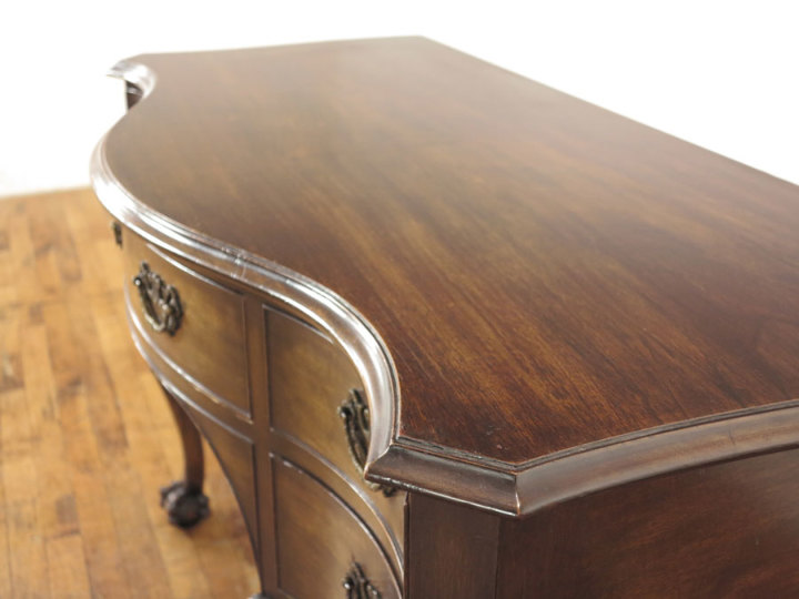 アンティーク デスク サーペンタインフロント デスク 56293 アンティーク家具 ウェブ