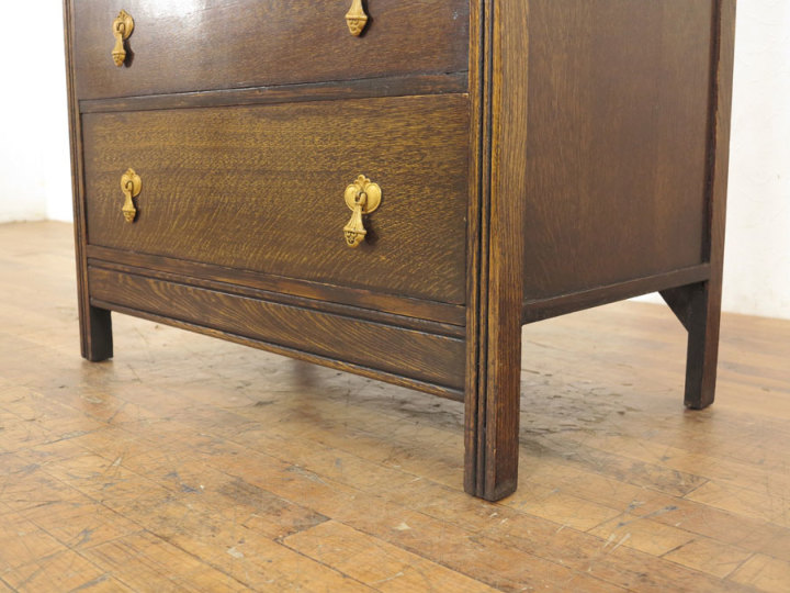 引き出し5段の英国チェスト 56457 アンティーク家具 ウェブ