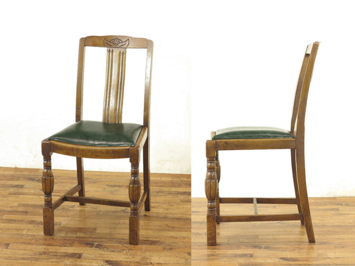 アンティーク　ダイニングテーブル&チェア4脚セット　直接引取りできるかた 幅150］天然木アッシュ ダイニングテーブルセット 4人掛け 5点