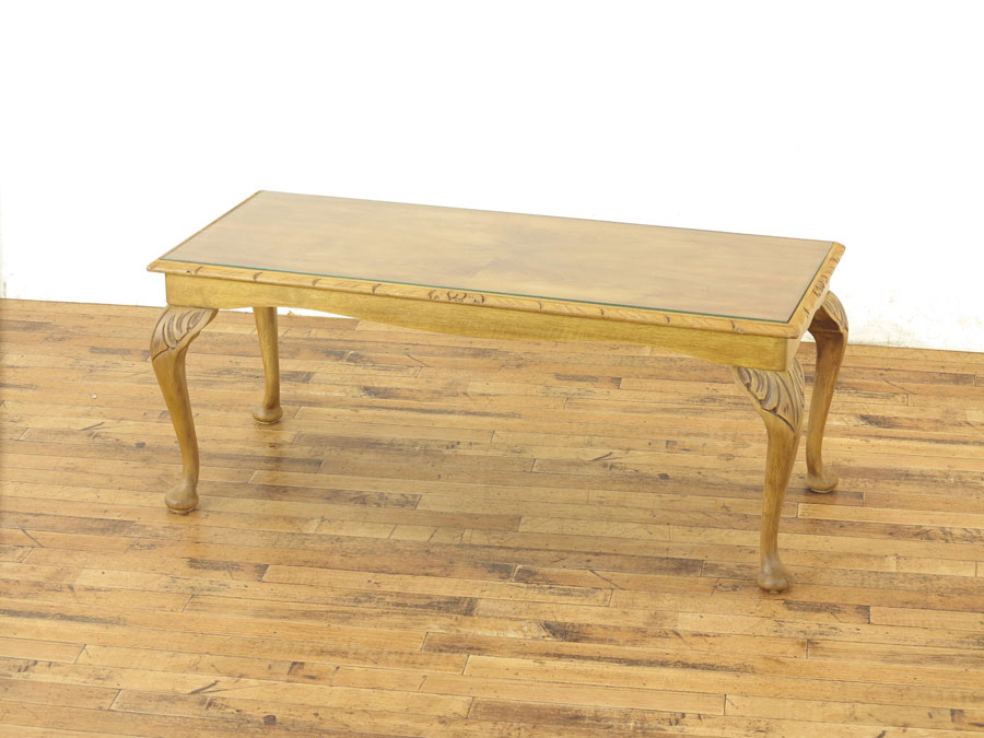 アンティークなコーヒーテーブル ガラストップコーヒーテーブル 56777 アンティーク家具 ウェブ