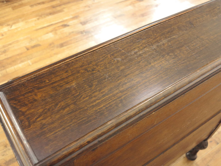 前面の起伏も素敵なライティングビューロー 56817 アンティーク家具