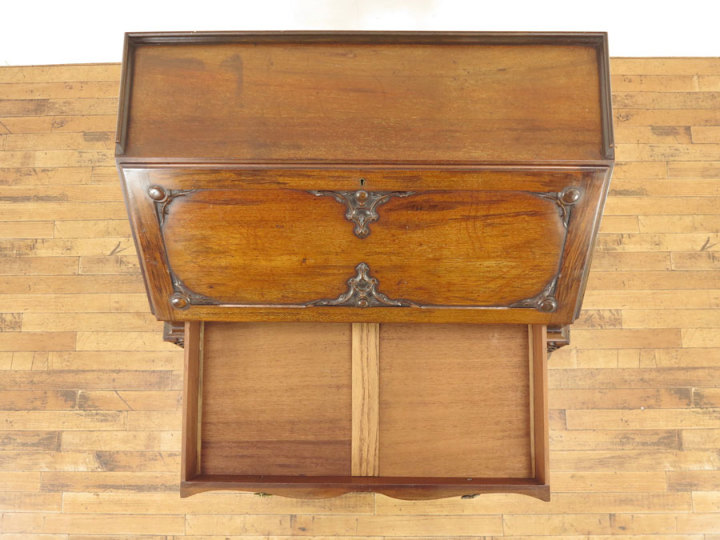 マホガニー材 ライティングビューロー 56826 アンティーク家具 ウェブ