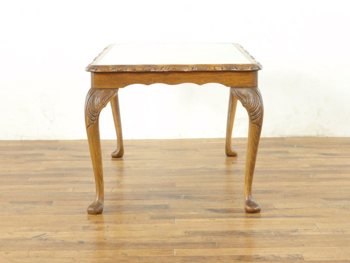 ウォールナットの木目が美しいコーヒーテーブル 57179 アンティーク