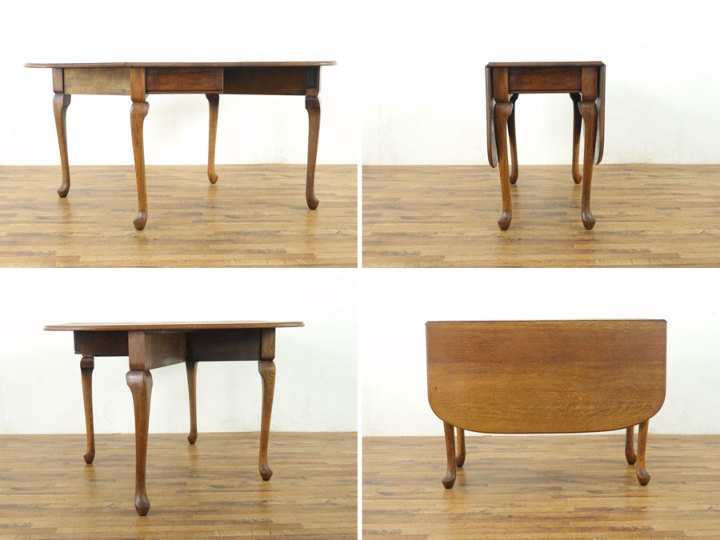 希少！クィーンアンレッグ ゲートレッグテーブル 57235 アンティーク