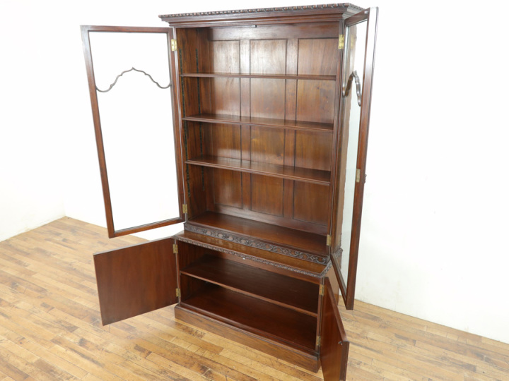 マホガニー材使用のブックケース 57247 アンティーク家具 ウェブサイト