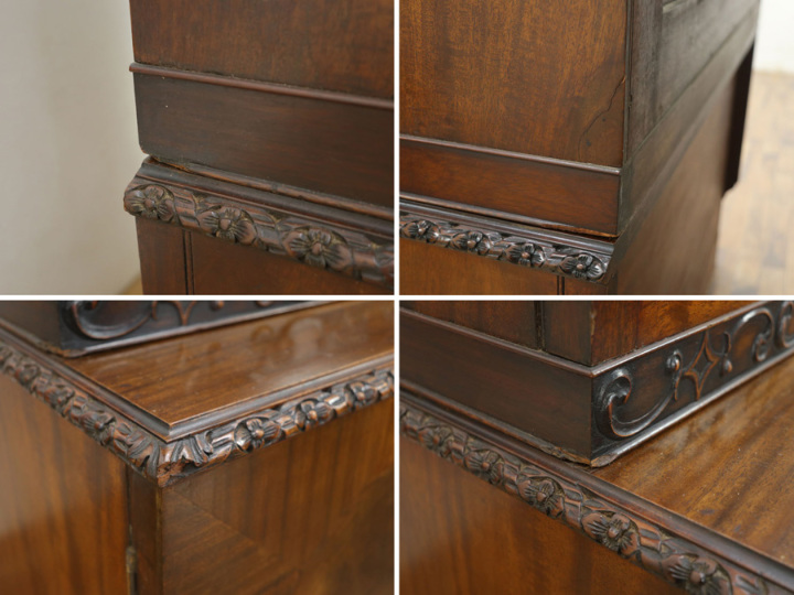 マホガニー材使用のブックケース 57247 アンティーク家具 ウェブサイト