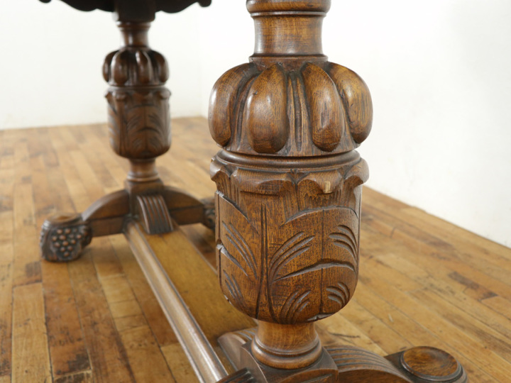 木製　テーブルと椅子4脚セット　アンティーク テーブル・チェア4脚セット 57279 アンティーク家具 ウェブ