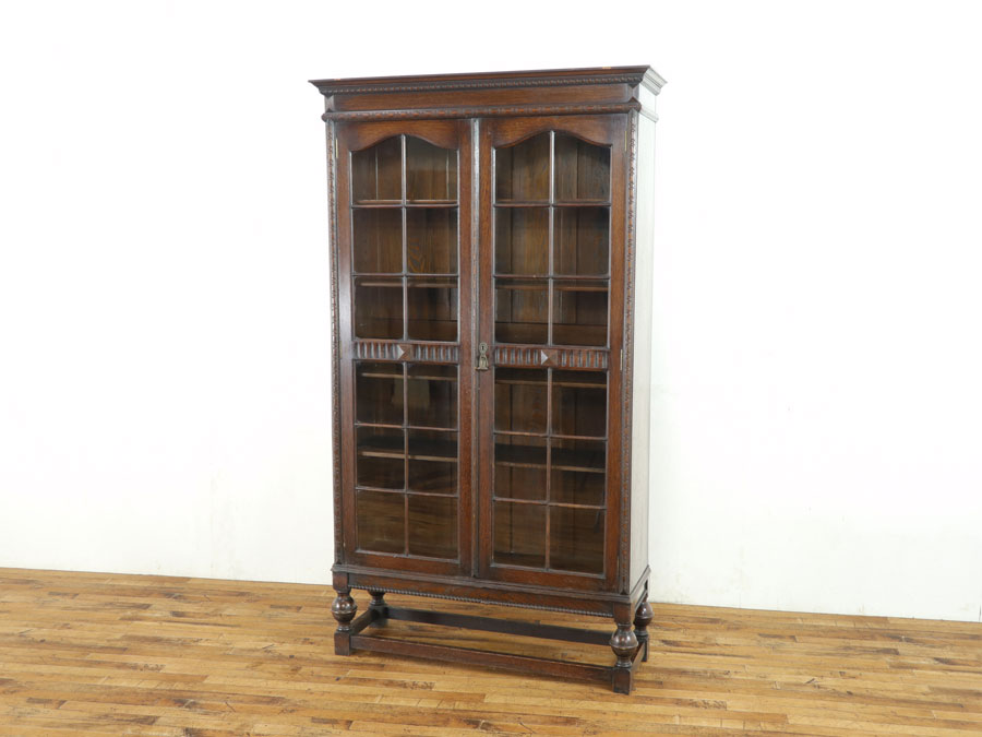 アンティークケース、 英国ブックケース 57288 アンティーク家具 ウェブサイト商品一覧 日本