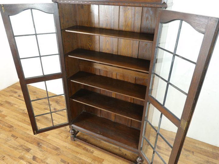 アンティークケース、 英国ブックケース 57288 アンティーク家具 ウェブサイト商品一覧 日本