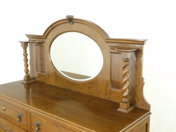 ミラーバックサイドボード 57366 アンティーク家具 ウェブサイト商品