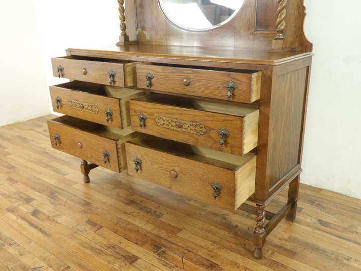 ミラーバックサイドボード 57366 アンティーク家具 ウェブサイト商品