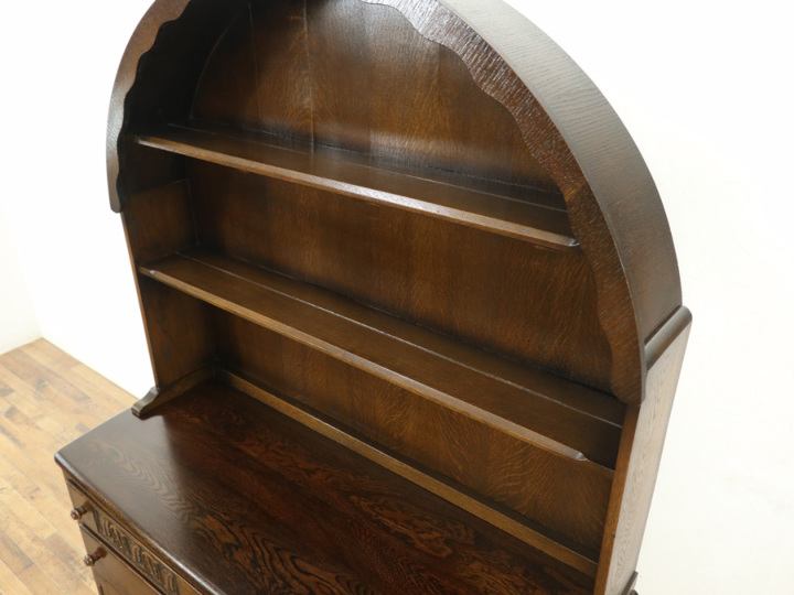 横長タイプ ドームトップ カップボード 57367 アンティーク家具