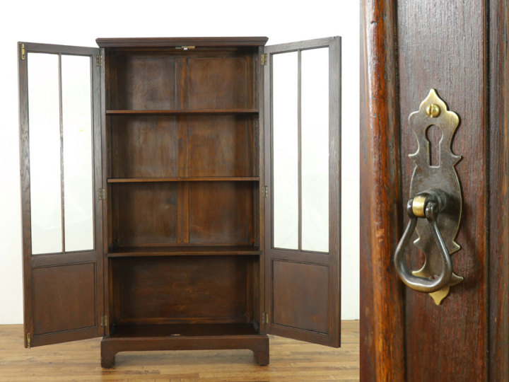 こんなサイズが欲しかった 英国ブックケース 57498 アンティーク家具