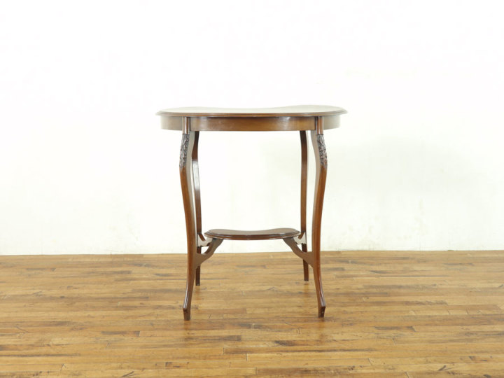 m_furnitureshop●【i-104/g】アンティーク コーヒーテーブル キドニーテーブル