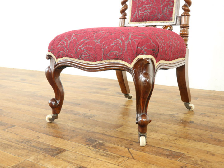 ハイバックタイプ 座面張替済 ナーシングチェア 57659 アンティーク