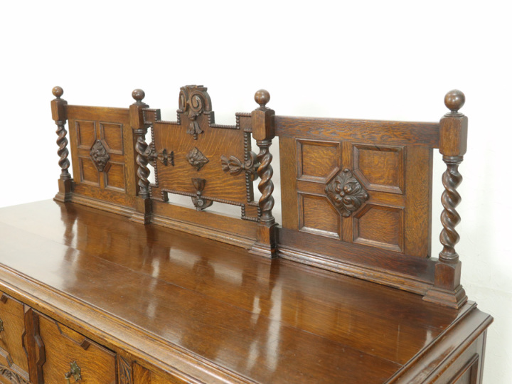 アンティーク　サイドボード 横幅185cm 横長タイプ サイドボード 57684 アンティーク家具 ウェブ