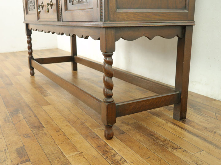 横幅広めタイプ ミラーバックサイドボード 57691 アンティーク家具