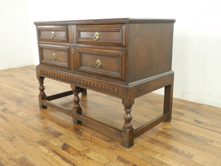 珍しいサイズとデザイン 英国チェスト 57706 アンティーク家具 ウェブ
