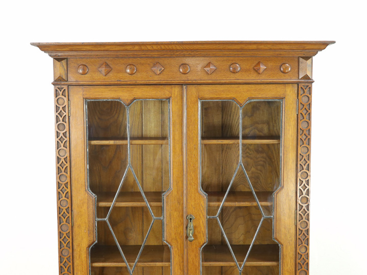 少し明るめなお色のブックビューロー 57734 アンティーク家具 ウェブ