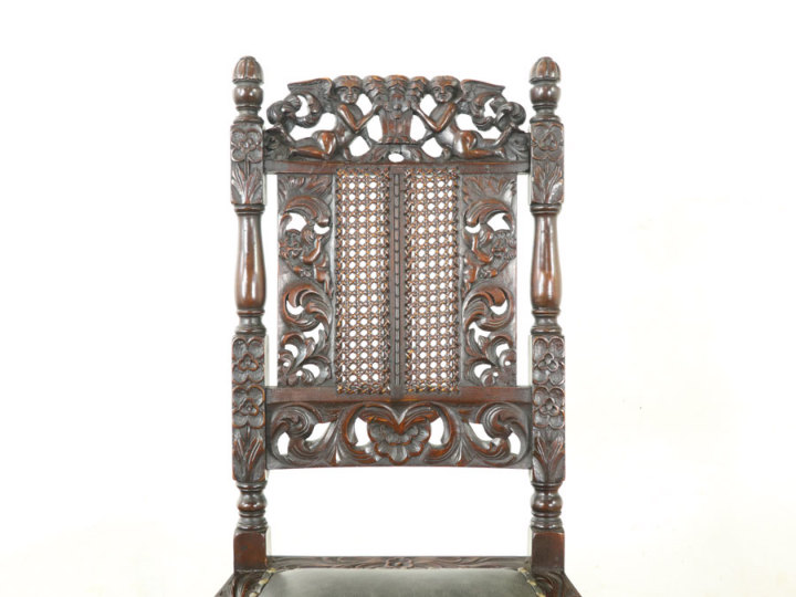 天使の彫刻 レアスタイル チェア 57807b アンティーク家具 ウェブ