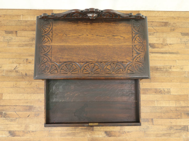 ⭕️【コンソールテーブル】引き出し付 飾り棚 家具 アンティーク ヴィンテージ✨ 美しい彫刻 引き出し付き コンソールテーブル 57840 アンティーク家具