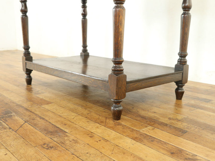 美しい彫刻 引き出し付き コンソールテーブル 57840 アンティーク家具