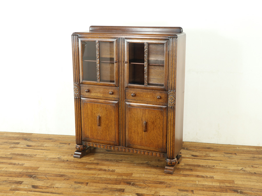 アンティーク　入れ物 引出し付きタイプ 多用途 ブックケース 57850 アンティーク家具 ウェブ