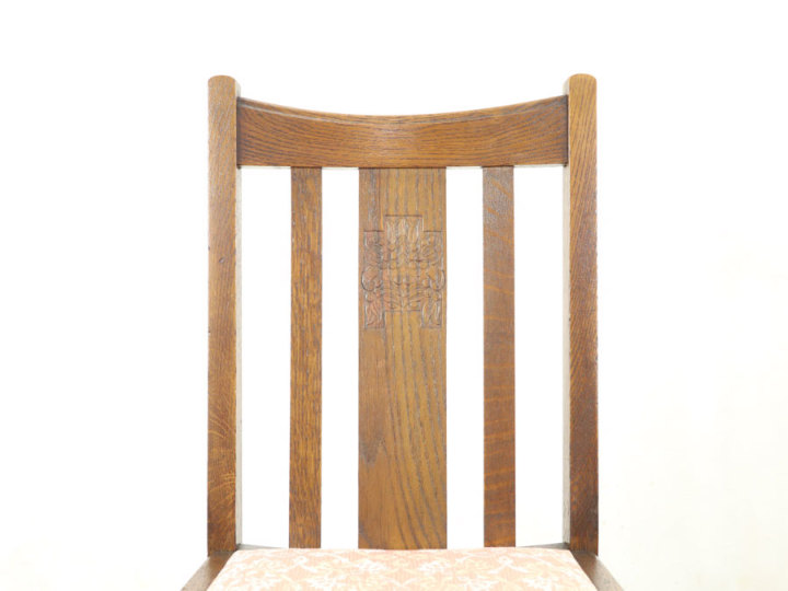 張替済ダイニングチェア 57880a在庫2脚 アンティーク家具 ウェブサイト