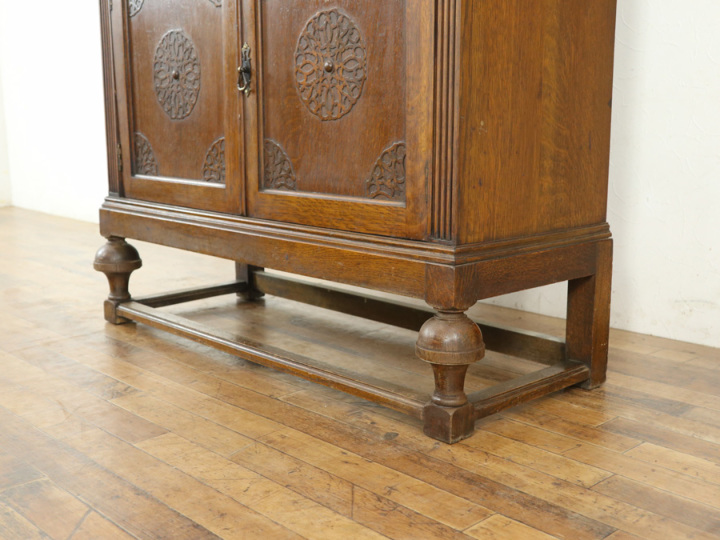 アンティークケース 美しい装飾のブックケース 58033 アンティーク家具 ウェブサイト商品