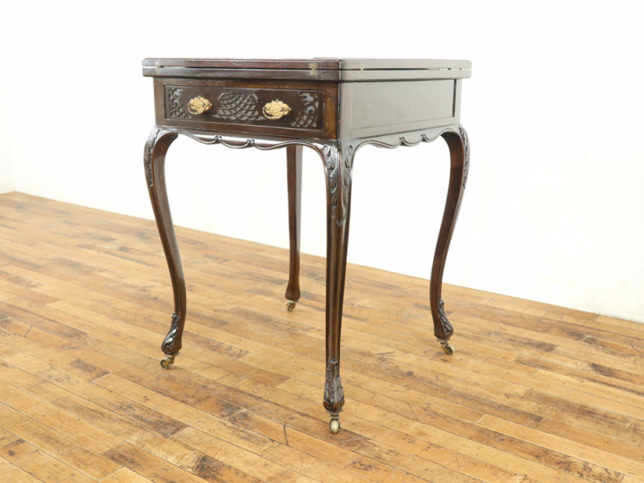 希少アイテム！ヴィクトリアンゲームテーブル 58054 アンティーク家具