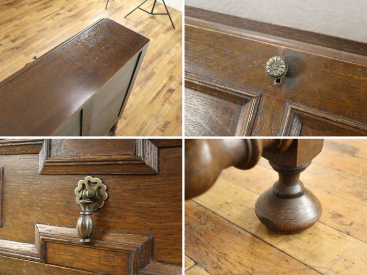 ツイストレッグのライティングビューロー 58059 アンティーク家具