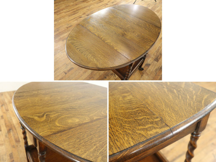 引き出し収納も付いた天板拡張式ワゴン 58093 アンティーク家具 ウェブ