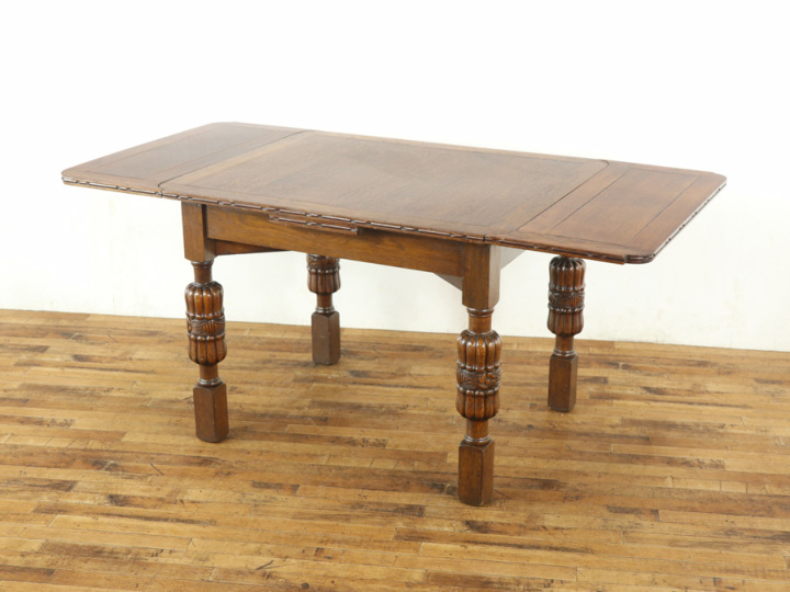 脚のデザインも魅力 テーブル・チェア4脚セット 58139 アンティーク