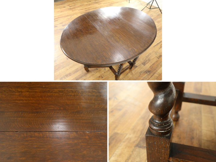 ちょっとレアサイズなゲートレッグテーブル 58159 アンティーク家具