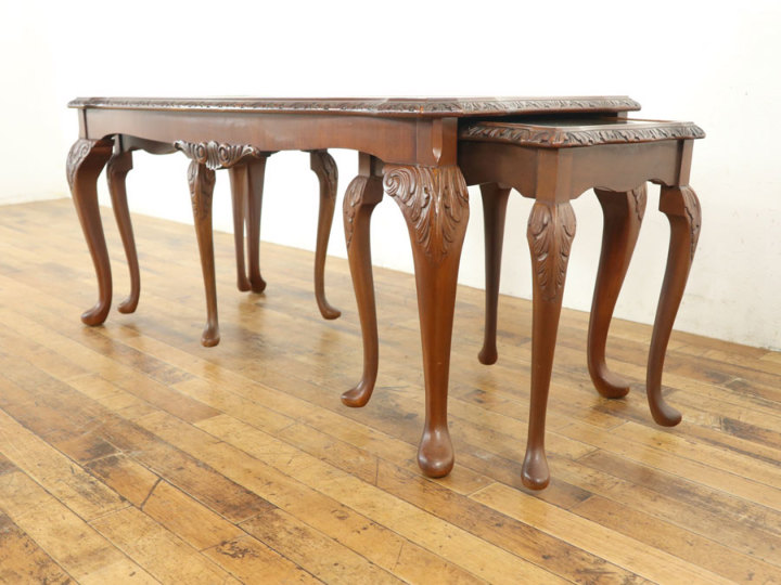 コーヒーテーブルタイプのネストテーブル 58182 アンティーク家具