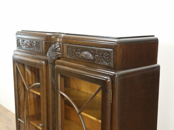 落ち着いた雰囲気 引き出し付きタイプ ブックケース 58273