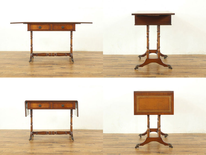 マホガニー コーヒーテーブル サイドテーブル バロック アンティーク